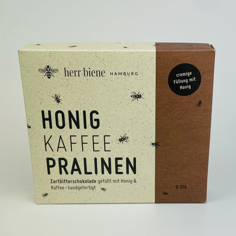 Neun Honigpralinen Kaffee in Geschenkverpackung