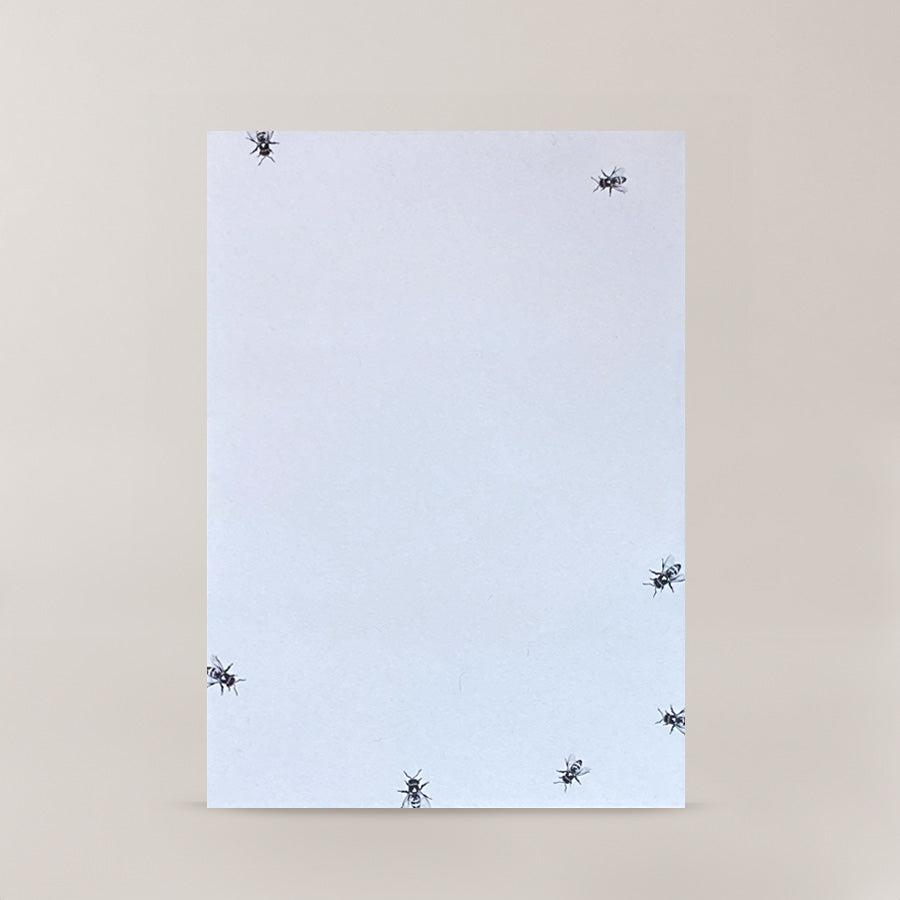 Notizblock mit Bienenmotiv Seitenansicht