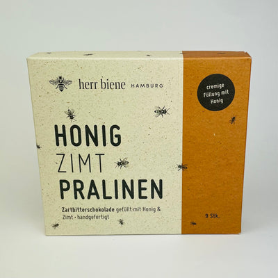 Neun Honigpralinen Zimt in Geschenkverpackung