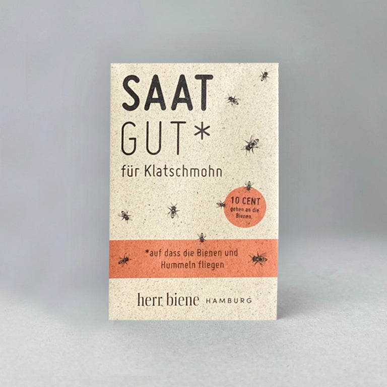 Saatgut Klatschmohn für Bienen