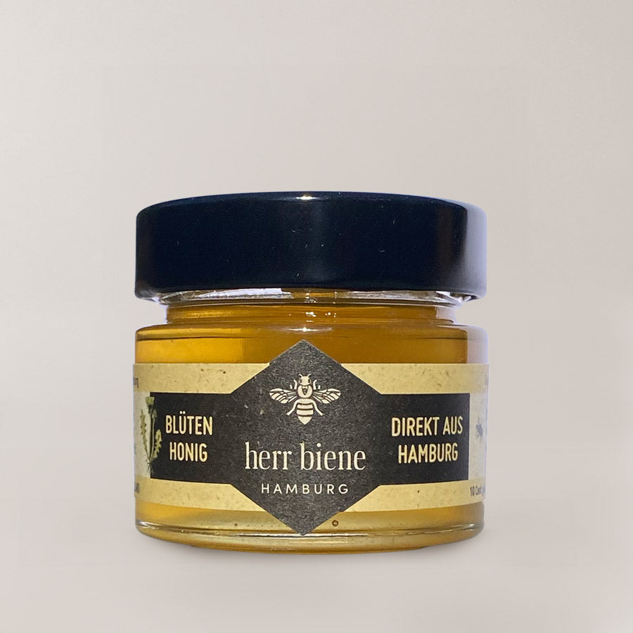 Flüssiger Honig von herr biene im Glas 